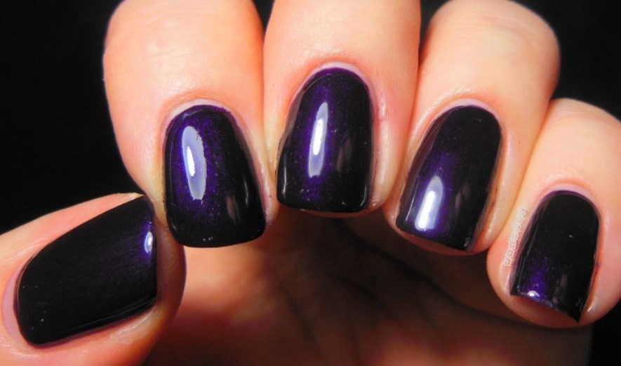 Featured image of post Dark Violet Acrylic Nails / When the acrylic dries off, file and buff your nails until.