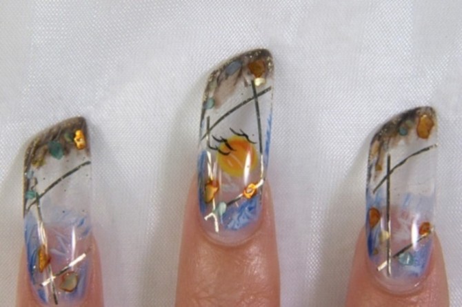 Water Acrylic Nails