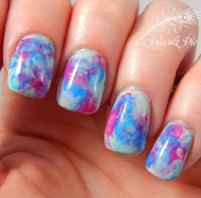Water Marble Nails Without Water